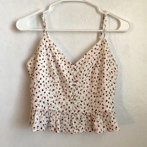 White floral top